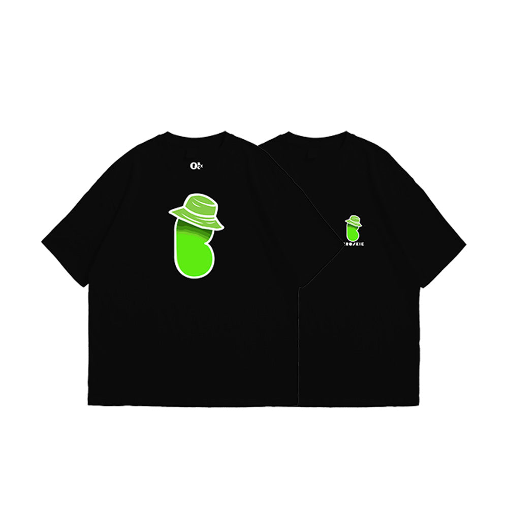 Broskie Classic Black graphic T-shirt | Green back design | Broskie x Chommie